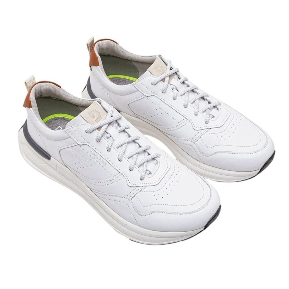 Tênis Democrata Denim Brad Ultra Light Masculino Branco 2