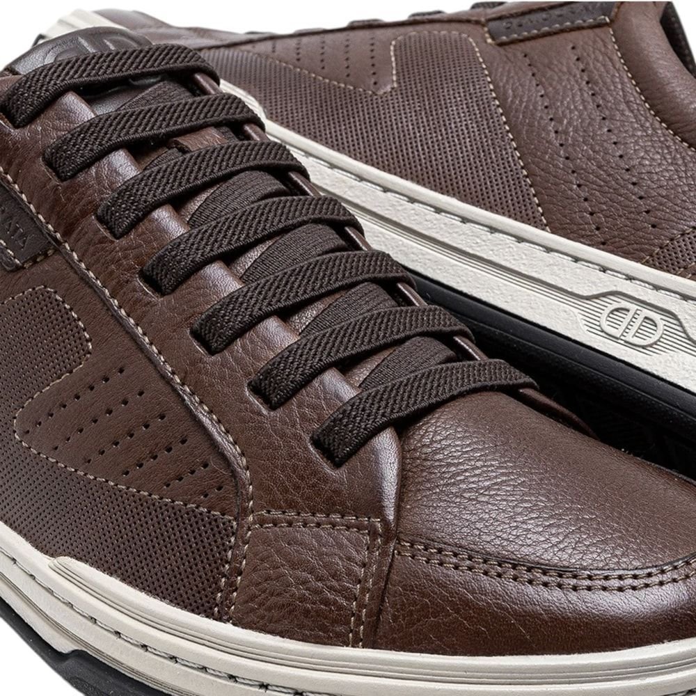 Sapatênis Democrata Denim Jay Masculino Marrom 4