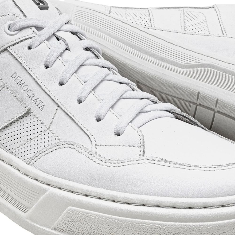 Sapatênis Democrata Denim Wide Masculino Branco 4