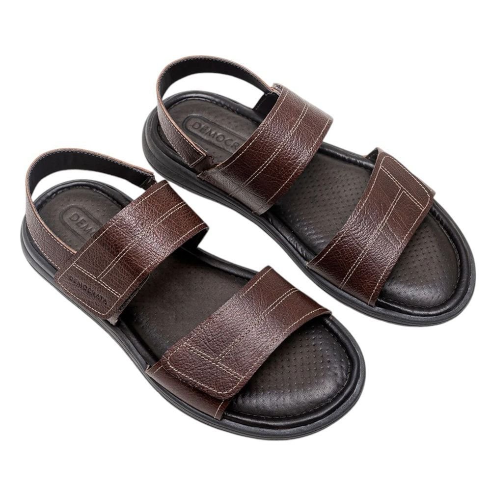 Sandália Democrata Easy Soul Masculino Marrom 2