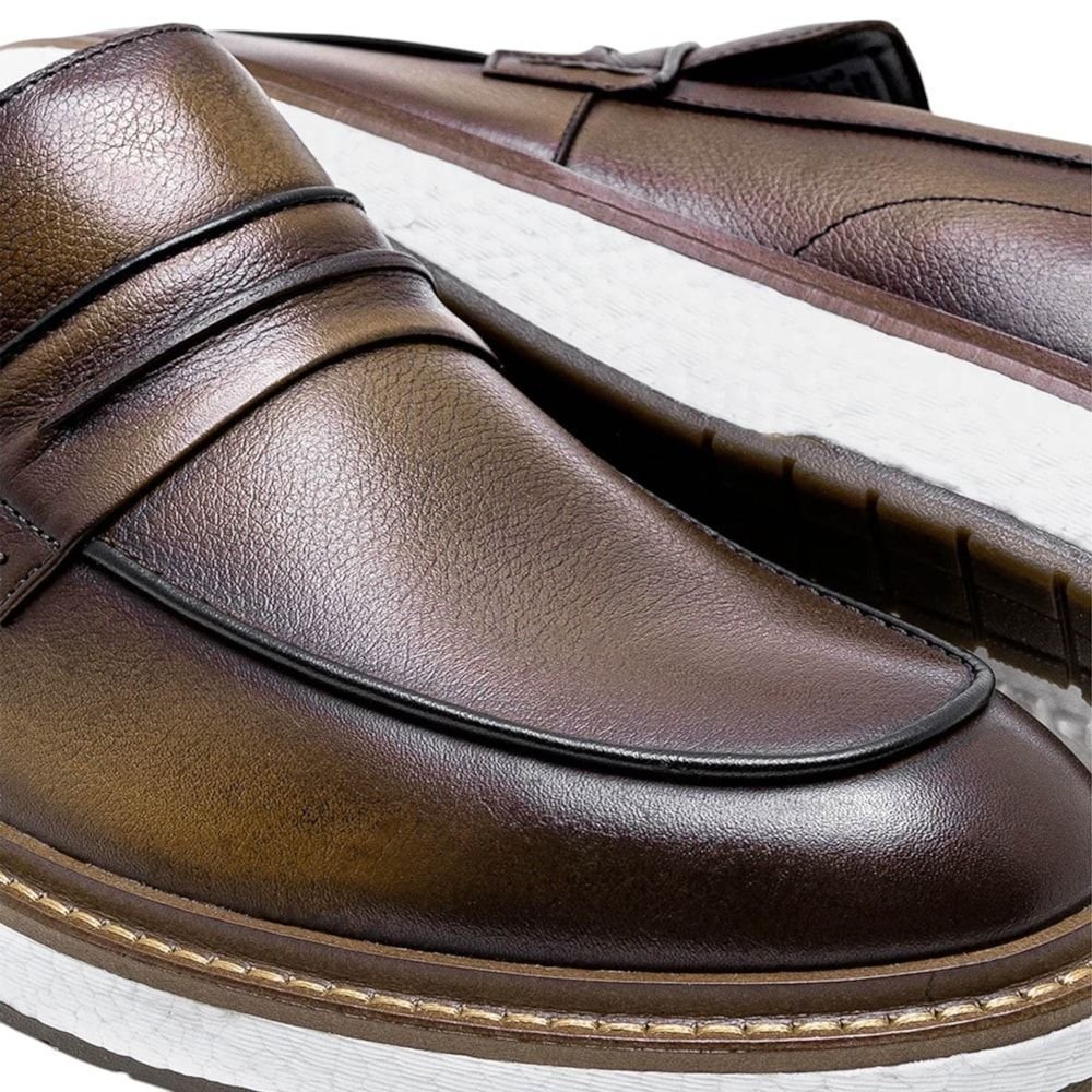 Sapato Democrata Metropolitan Clark Pulse Masculino Marrom 4