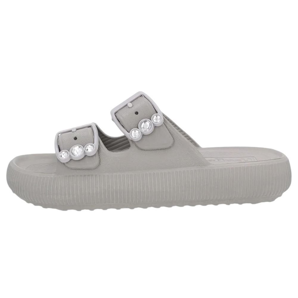 Chinelo Usaflex Plataforma Poofy Feminino Cinza 2