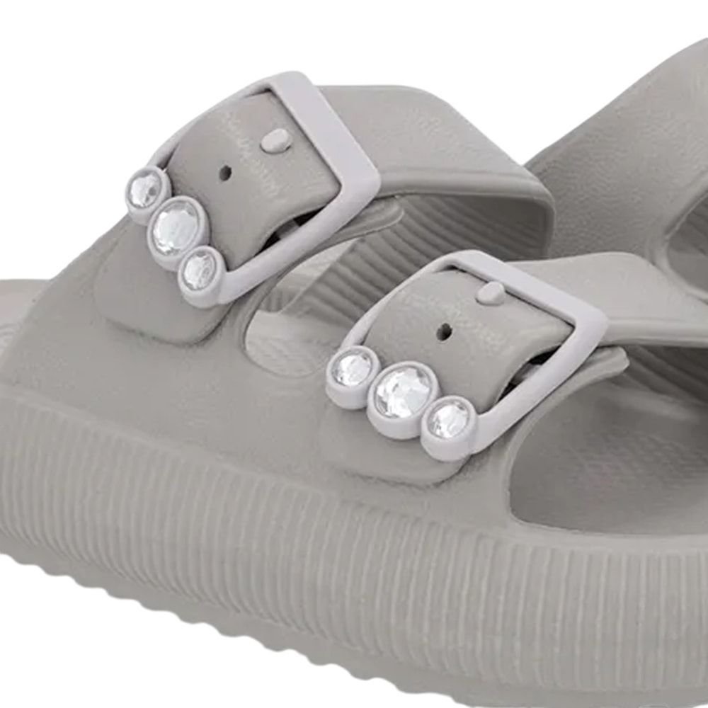 Chinelo Usaflex Plataforma Poofy Feminino Cinza 4