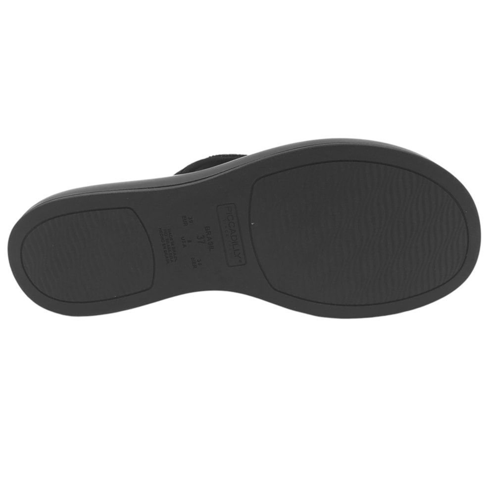 Tamanco Piccadilly Sol Strass Feminino Preto 4