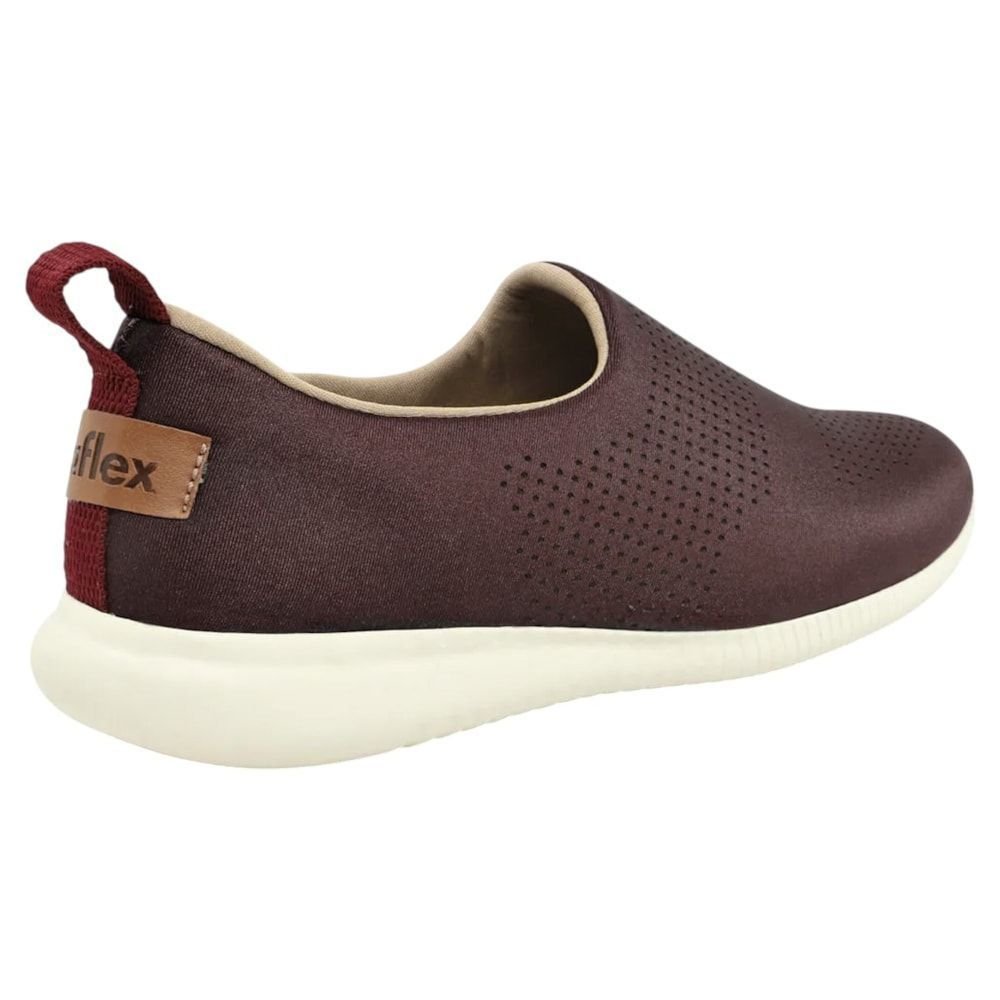 Tênis Usaflex Slip On Elastano Laser Feminino Marrom 3