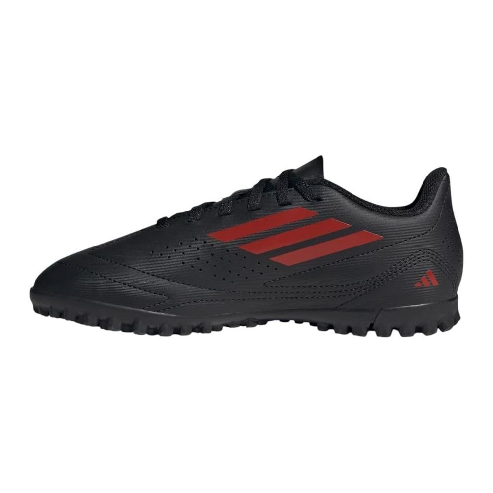 Chuteira Society Adidas Deportivo III Infantil Preto/Vermelho 2