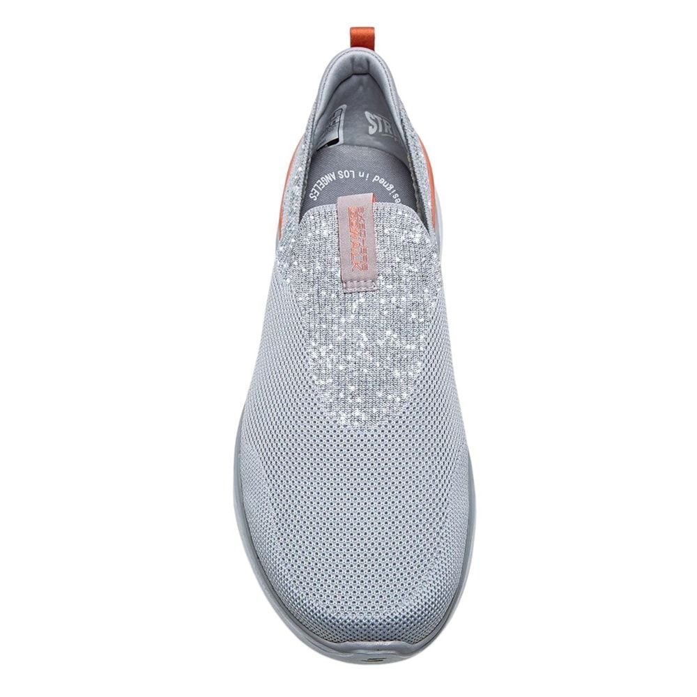 Tênis Skechers Go Walk 6 Feminino Cinza 4