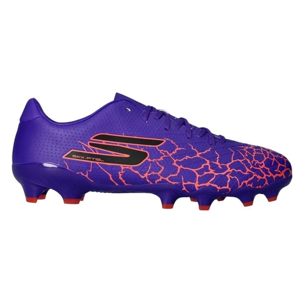Chuteira Puma Campo Ultra 5 Play Masculina 107689-01 Azul/Rosa