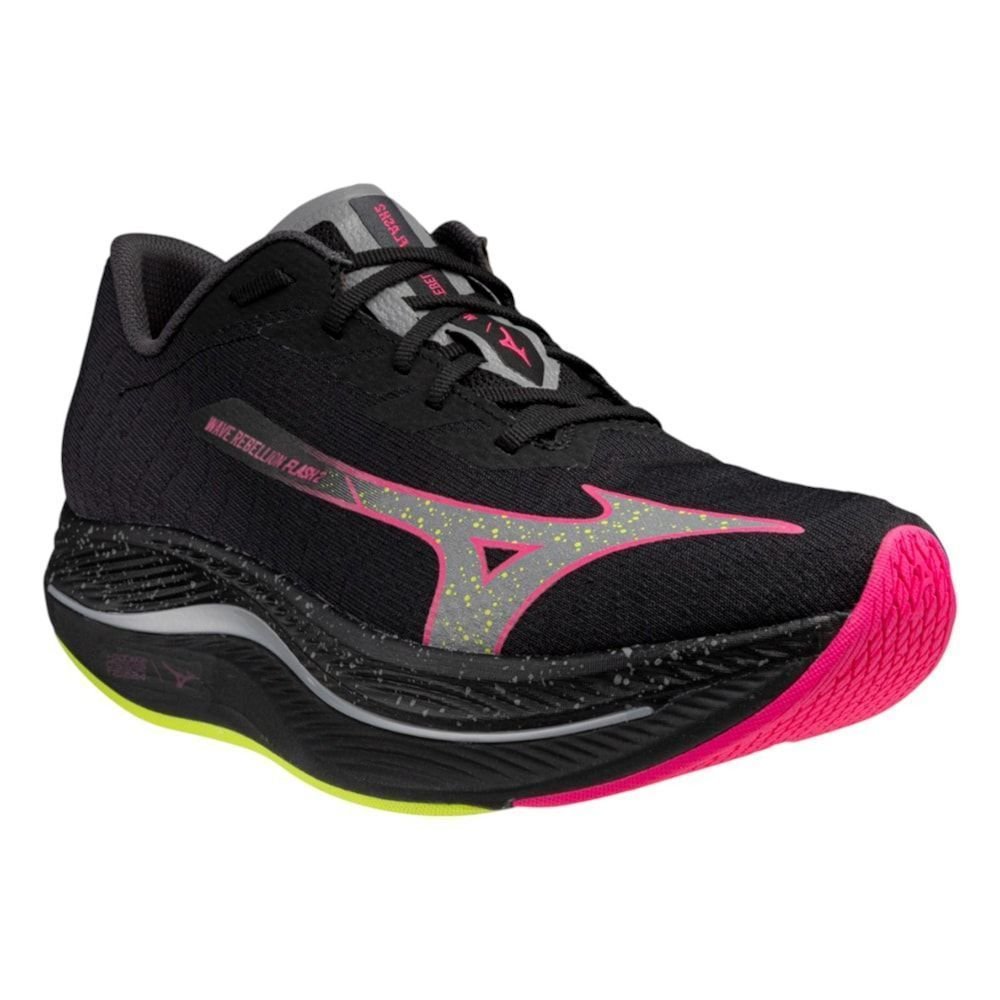 Tênis Mizuno Wave Rebellion Flash 2 Unissex Preto