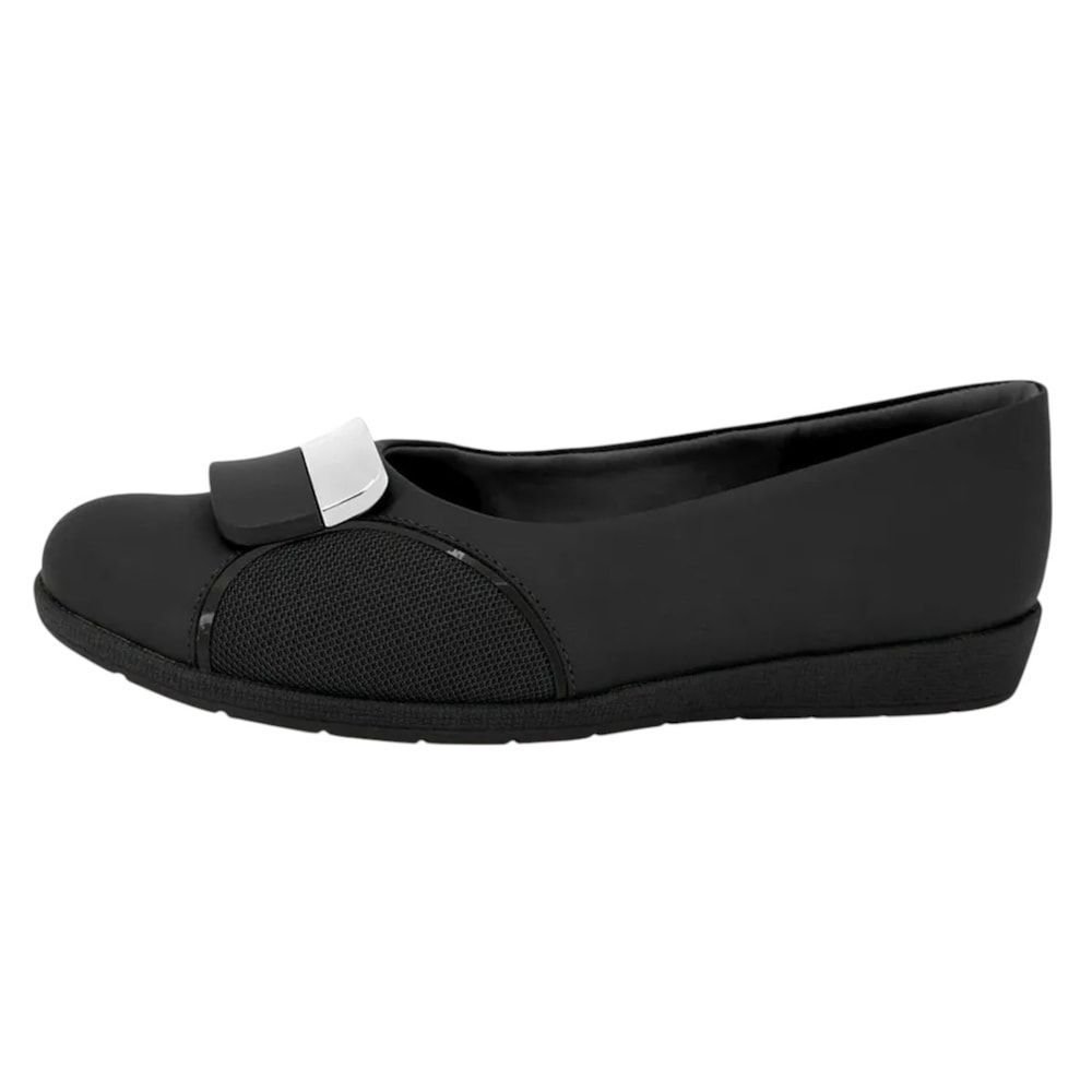 Sapatilha Usaflex Couro Feminina Preto 2