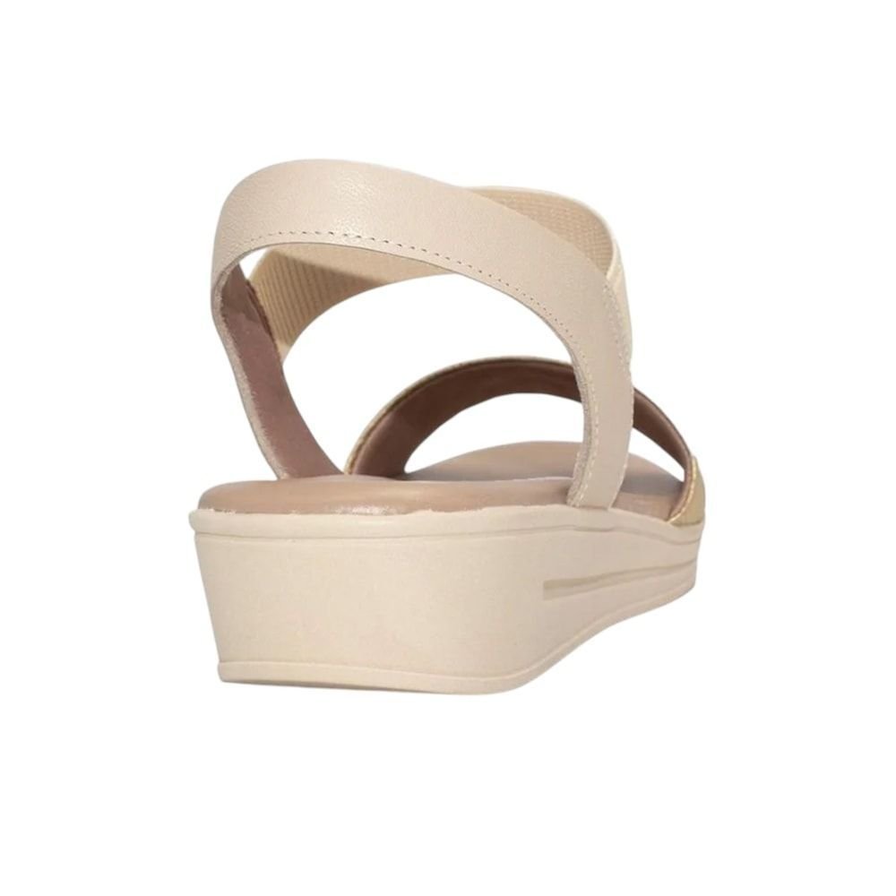 Sandália Usaflex Plataforma Feminina Dourado 3
