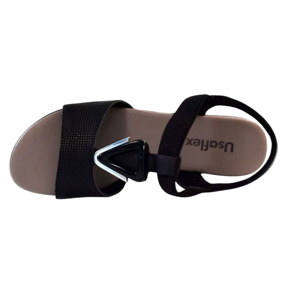 Sandália Usaflex Salto Bloco Feminina Preto 4