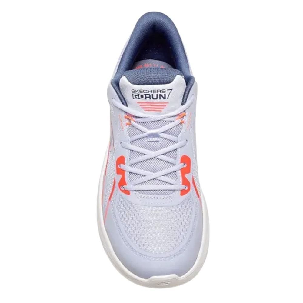 Tênis Skechers Go Run 7.0 Interval Feminino Azul/Laranja 4