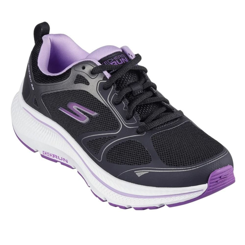 Tênis Skechers Go Run Consistent 2.0 Distinc Feminino Preto/Roxo 1