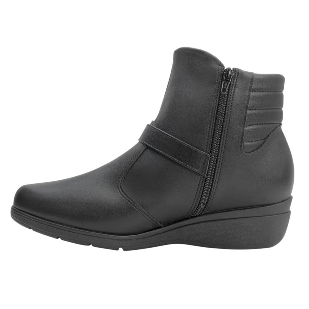 Bota Piccadilly Beth Cano Curto Feminina Preto 2