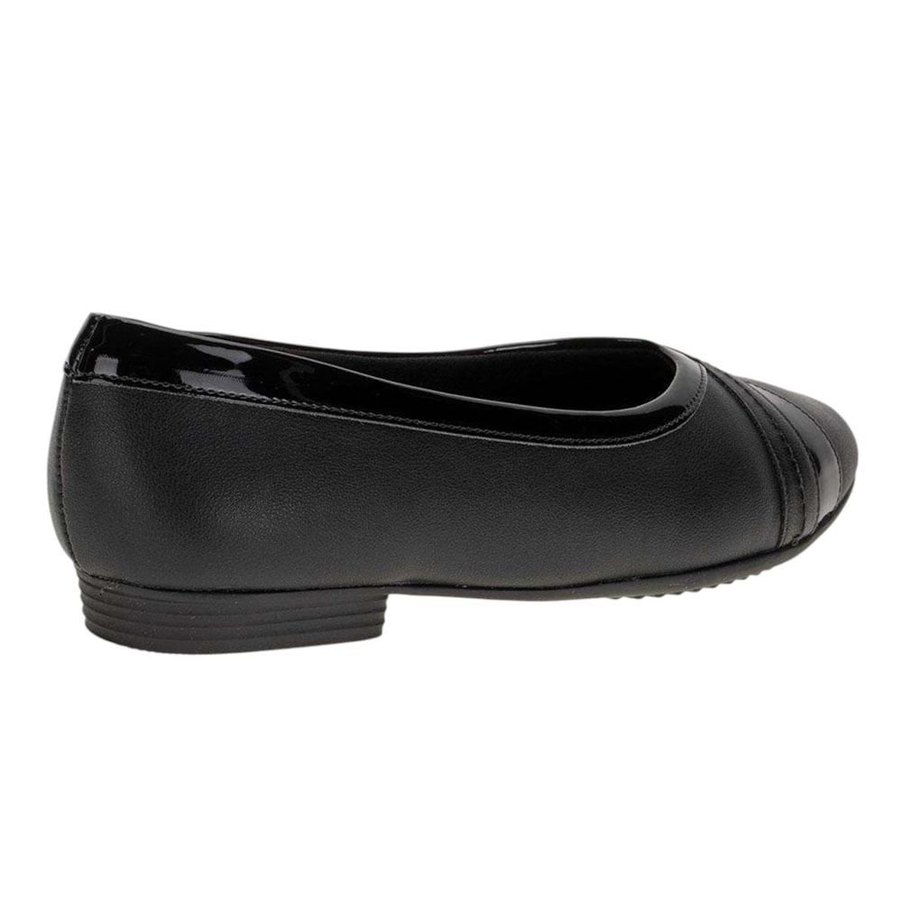 Sapatilha Piccadilly Raquel Salto Baixo Feminino Preto 3