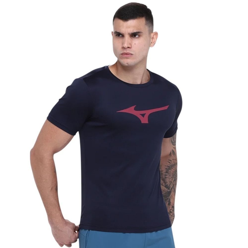 Camiseta Mizuno Run Spark Masculina Azul 1