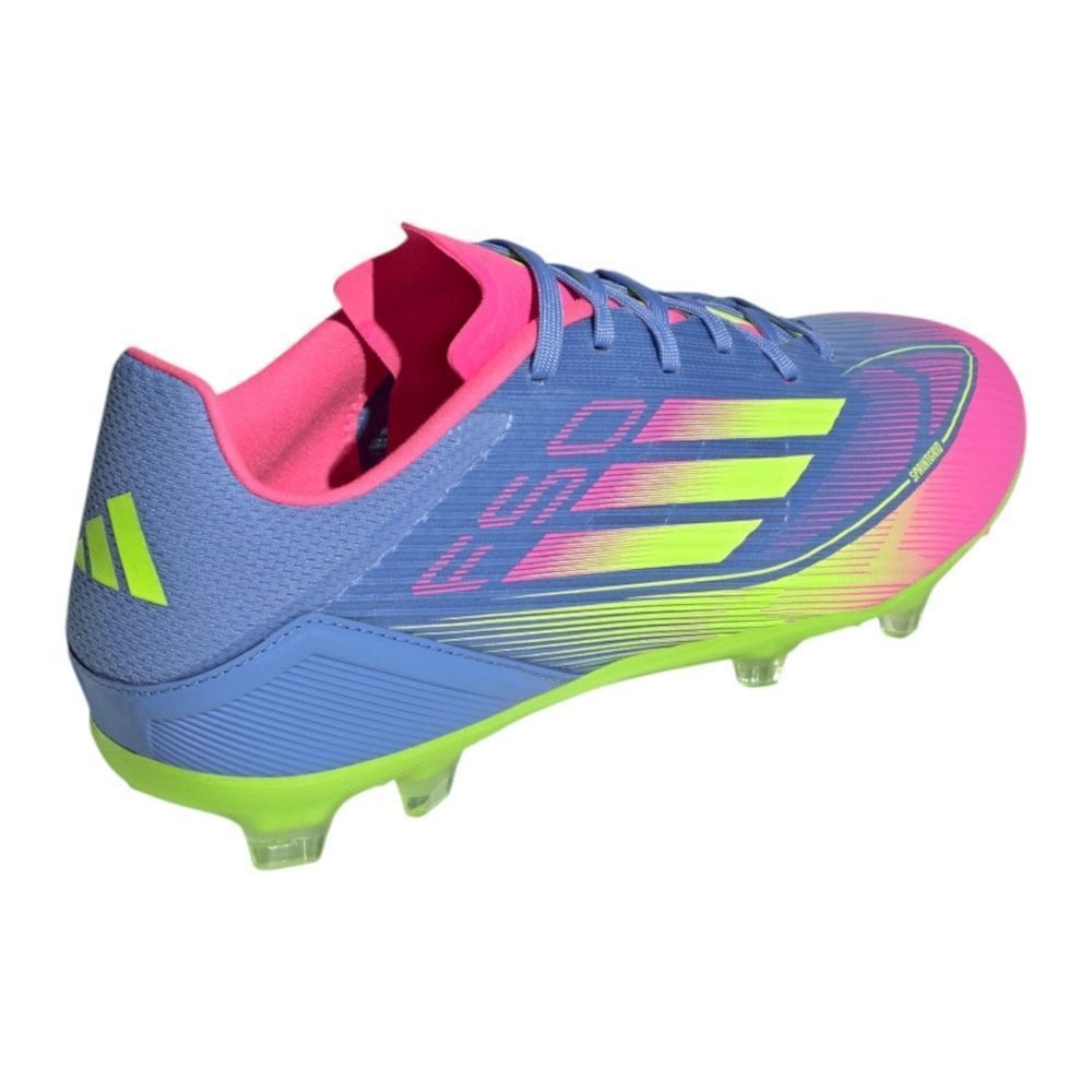 Chuteira Campo Adidas F50 League Azul/Verde/Rosa 4