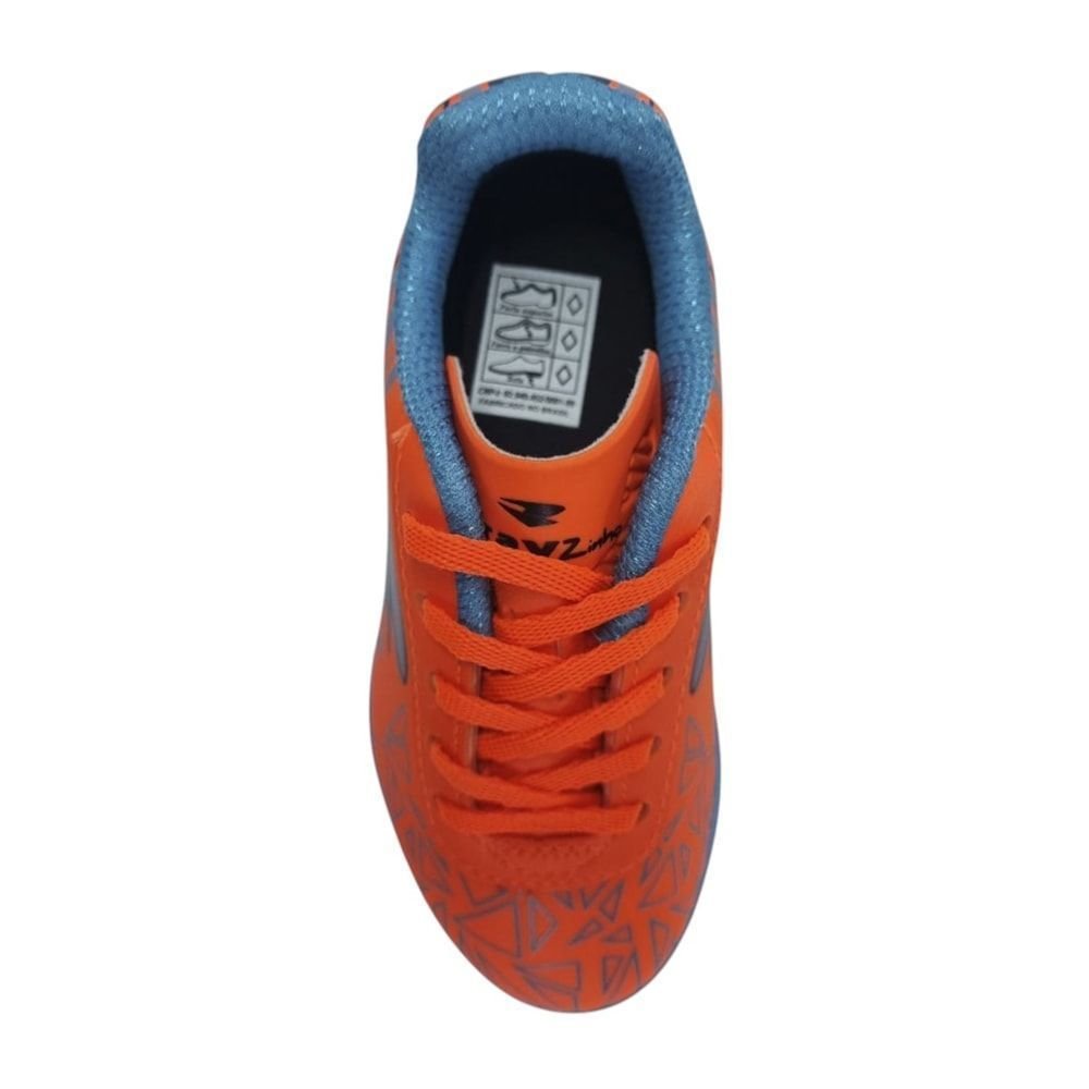Chuteira Futsal Dray Drayzinho Infantil Laranja 4