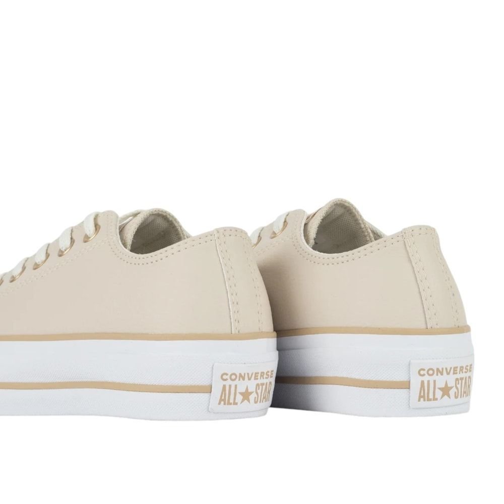 Tênis Converse All Star Chuck Taylor Lift OX Feminino Bege 4