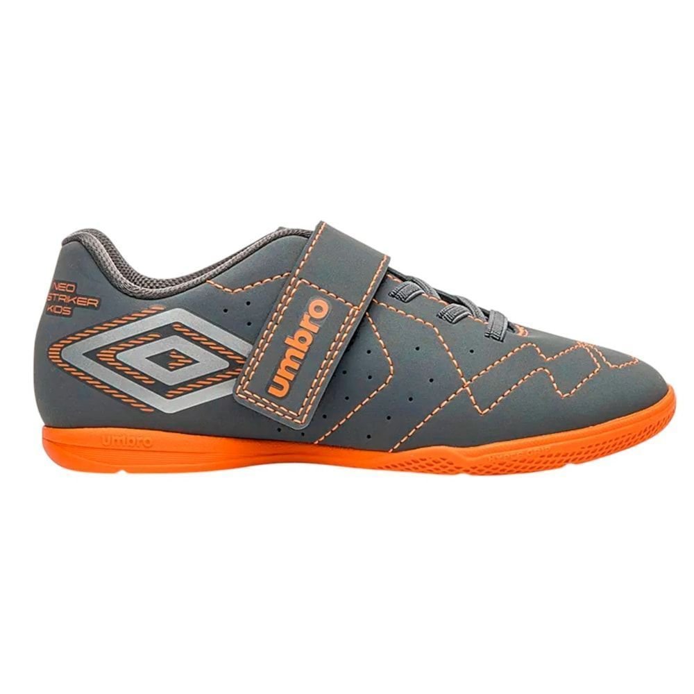 Chuteira Futsal Umbro Neo Striker Infantil Cinza 1