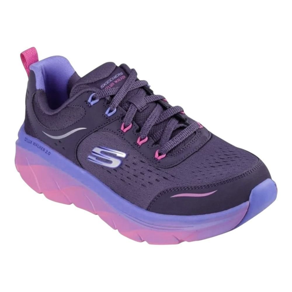 Tênis Feminino Skechers Dlux Walker 2.0 Feminino Roxo 3