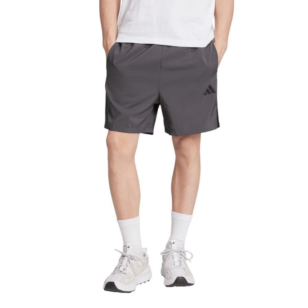 Shorts Adidas Woven Melange Essentials 7 Masculino JM3655 Chumbo/Preto