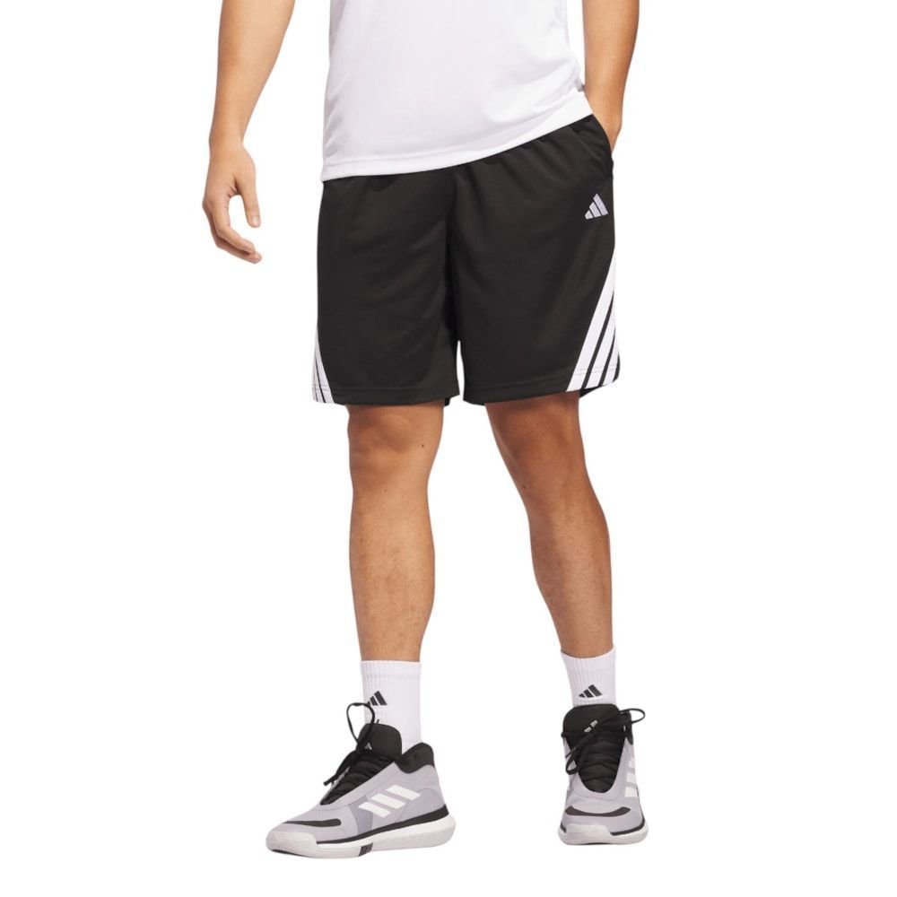 Bermuda Adidas Legends 3 Stripes Masculina Preto 1