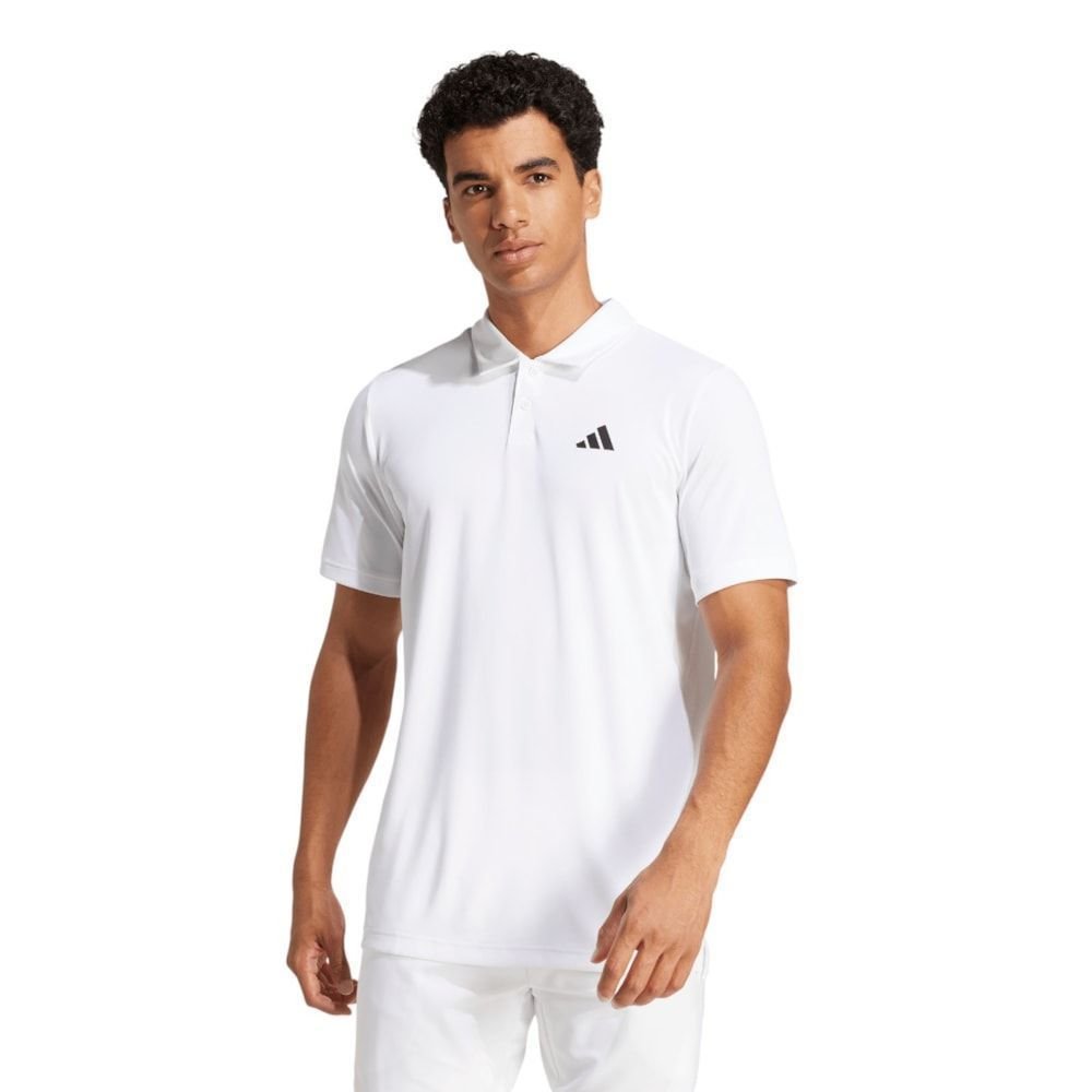 Camisa Polo Adidas Club Masculina Branco 1