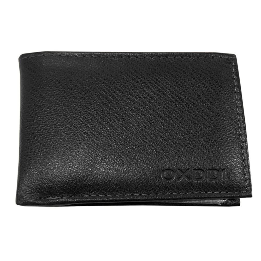 Carteira Oxddi Couro Masculina Preto 1