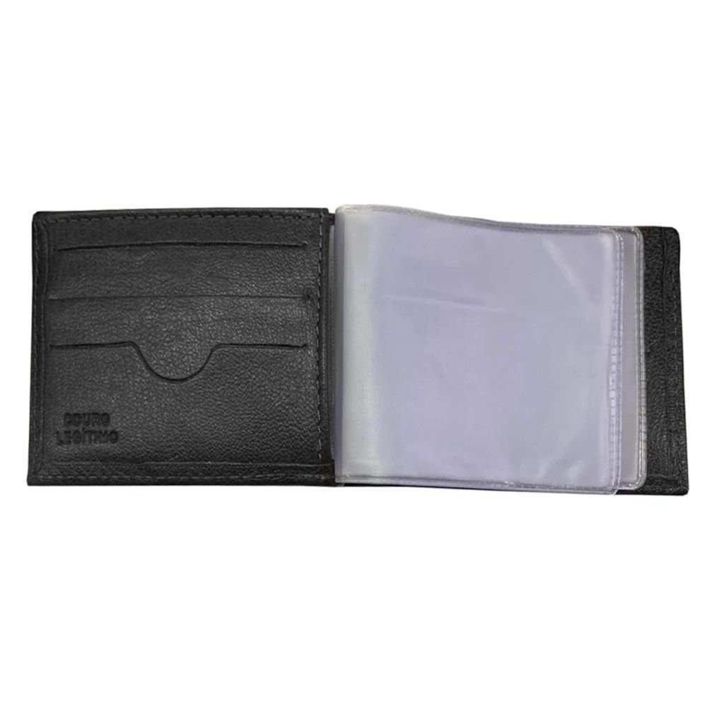 Carteira Oxddi Couro Masculina Preto 3