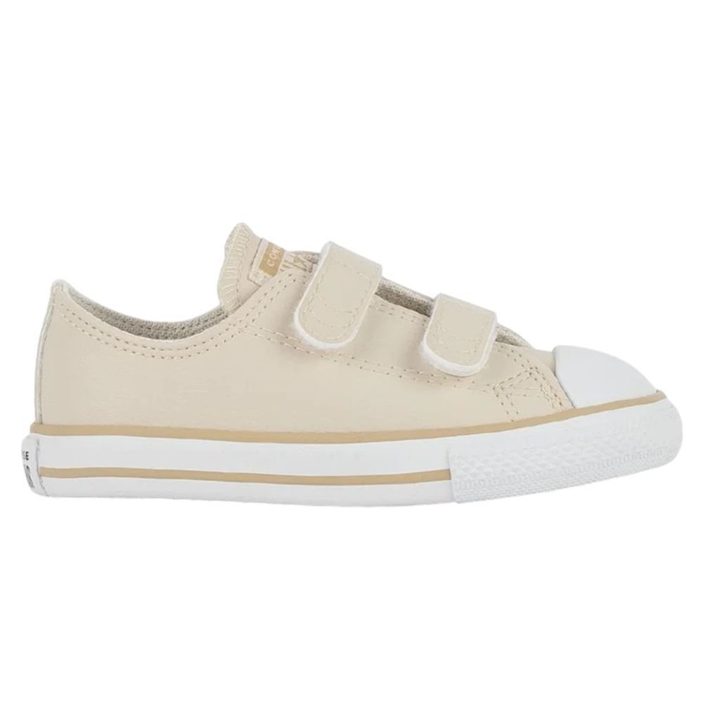 Tênis Converse All Star Chuck Taylor V2 OX Infantil Bege 1