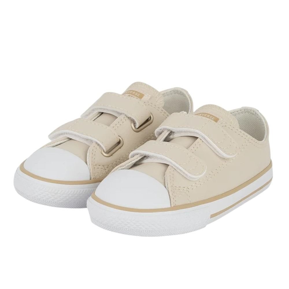 Tênis Converse All Star Chuck Taylor V2 OX Infantil Bege 2