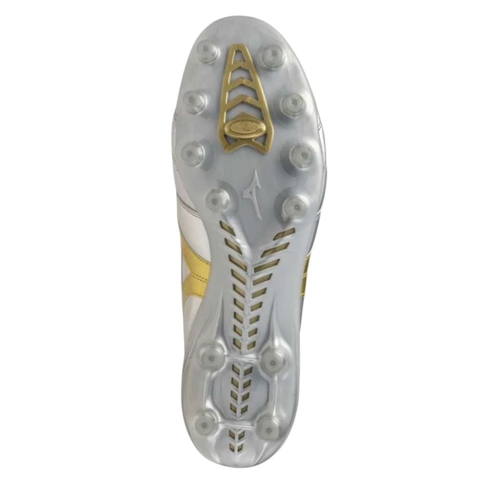 Chuteira Campo Mizuno Morelia Dna Japan Prata 5
