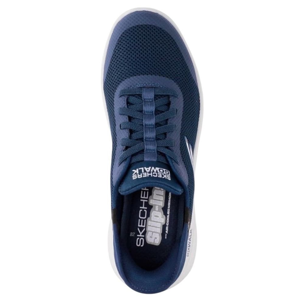 Tênis Skechers Go Walk Flex Hands Up Masculino Marinho 5