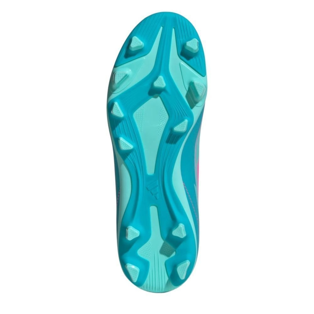 Chuteira Campo Adidas F50 Club Messi Infantil Verde/Rosa 6