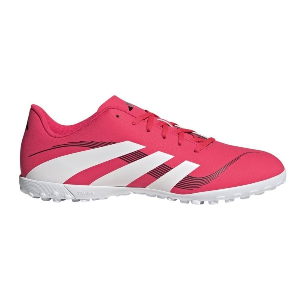 Chuteira Society Adidas Predator 25 Essentials Infantil Rosa
