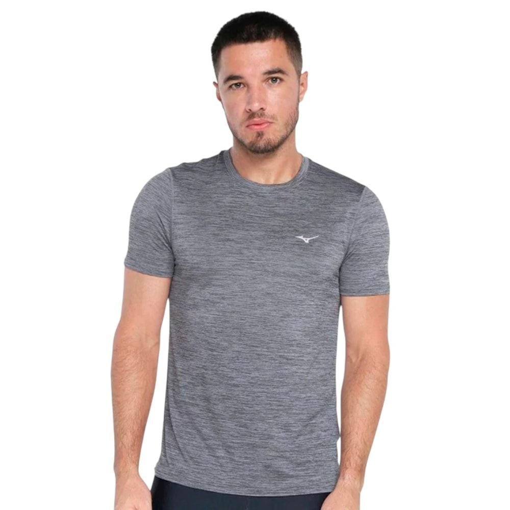 Camiseta Mizuno Spark 2 Masculina Grafite 1