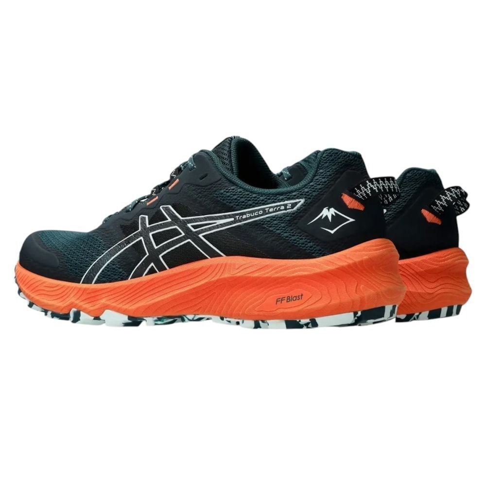 Tênis Asics Trabuco Terra 2 Masculino Verde/Laranja 3