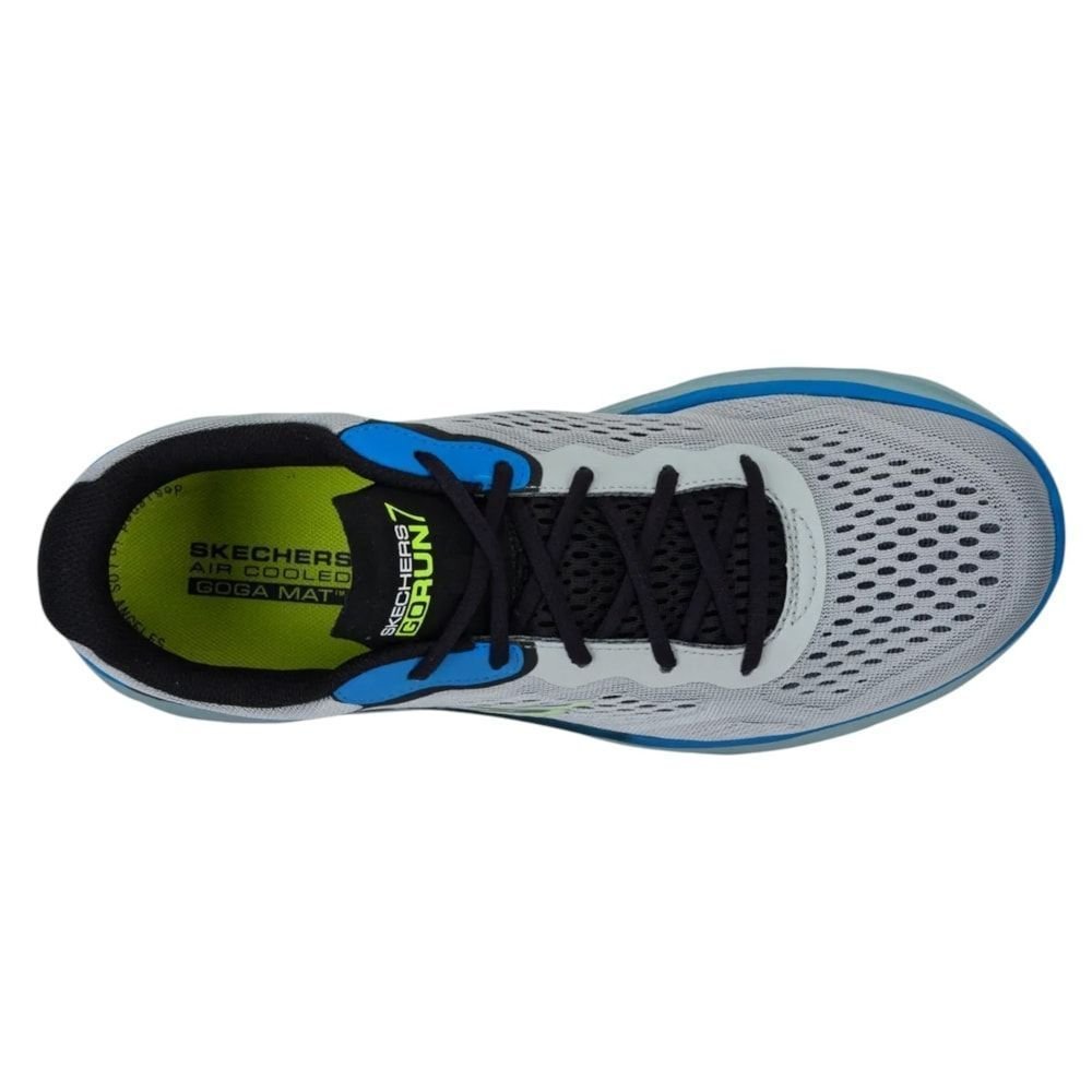 Tênis Skechers Go Run 7.0 Masculino Cinza/Azul 4
