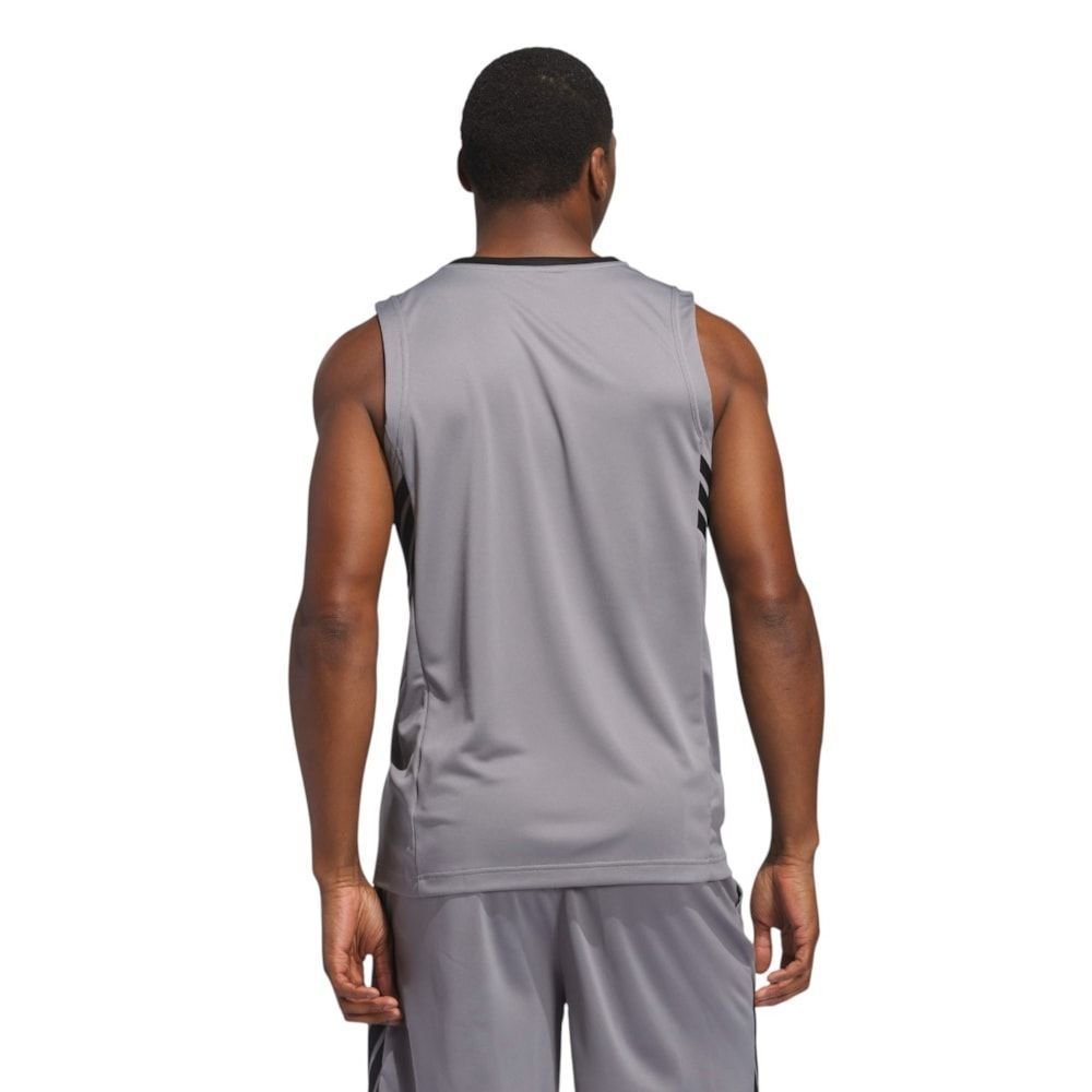 Regata Adidas Basketball Legends 3 Stripes Masculina Grafite 2
