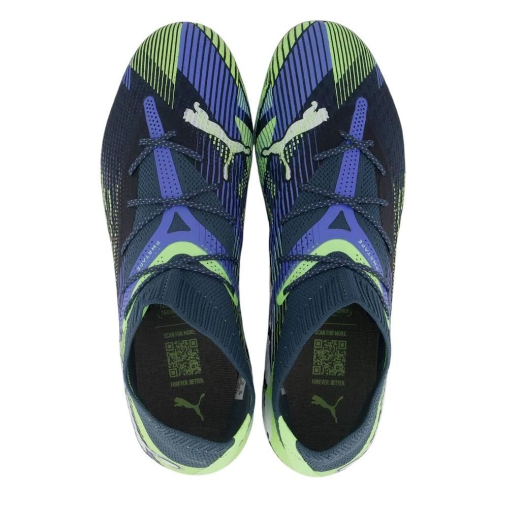 Chuteira Campo Puma Future 7 Ultimate FG/AG Verde/Azul 4