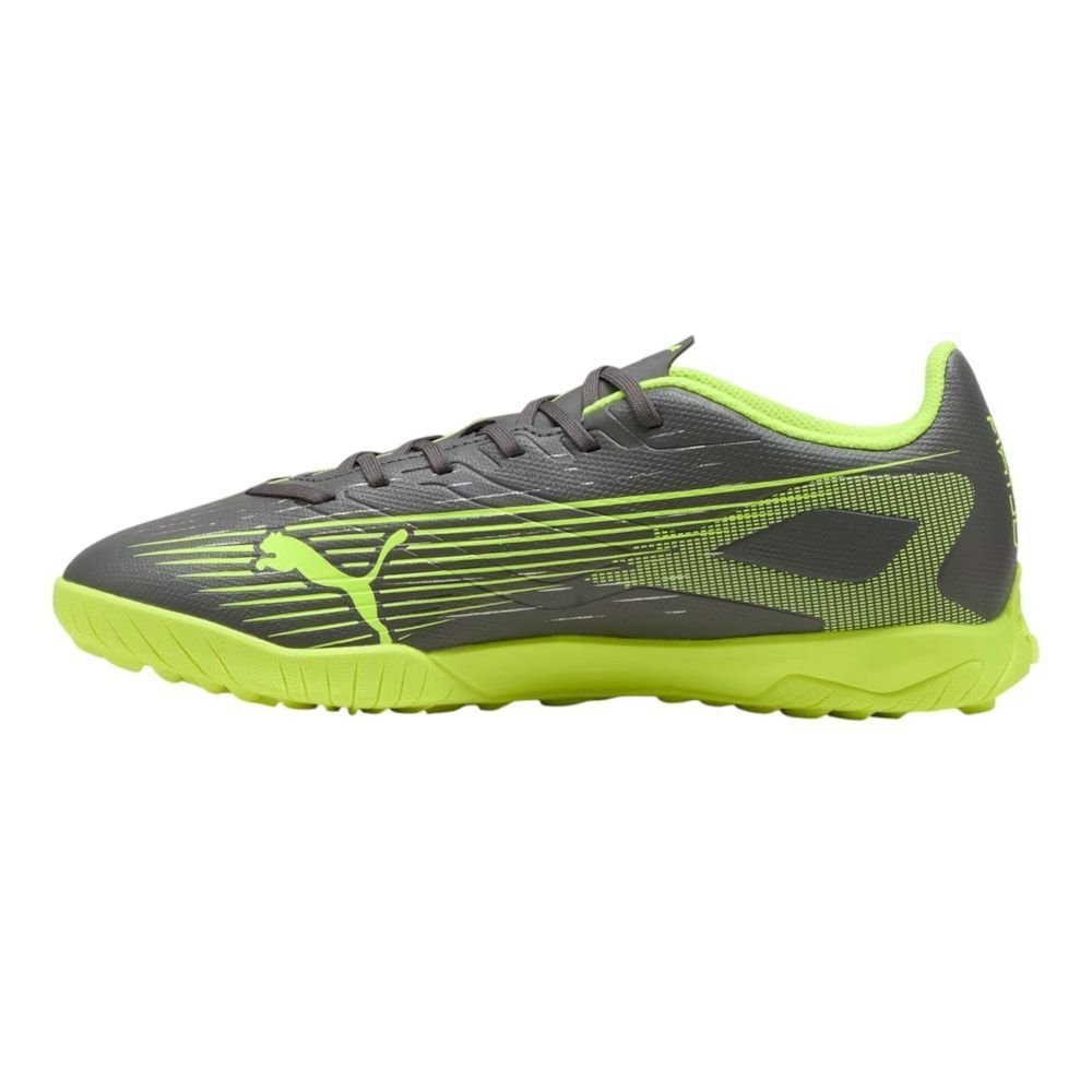 Chuteira Society Puma Ultra 5 Play TT Infantil Verde/Cinza 3