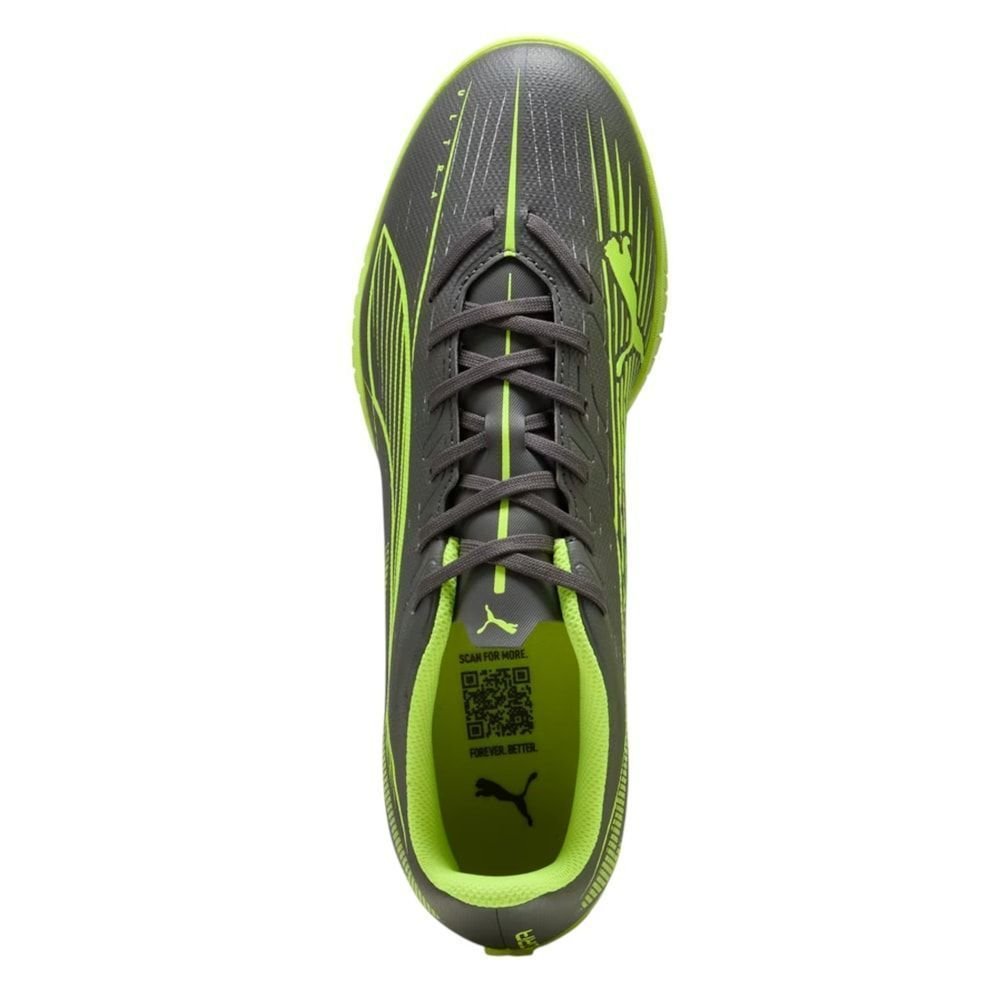 Chuteira Society Puma Ultra 5 Play TT Infantil Verde/Cinza 5