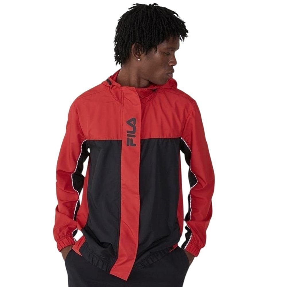 Jaqueta Corta Vento Fila Linea Masculina Vermelho 1
