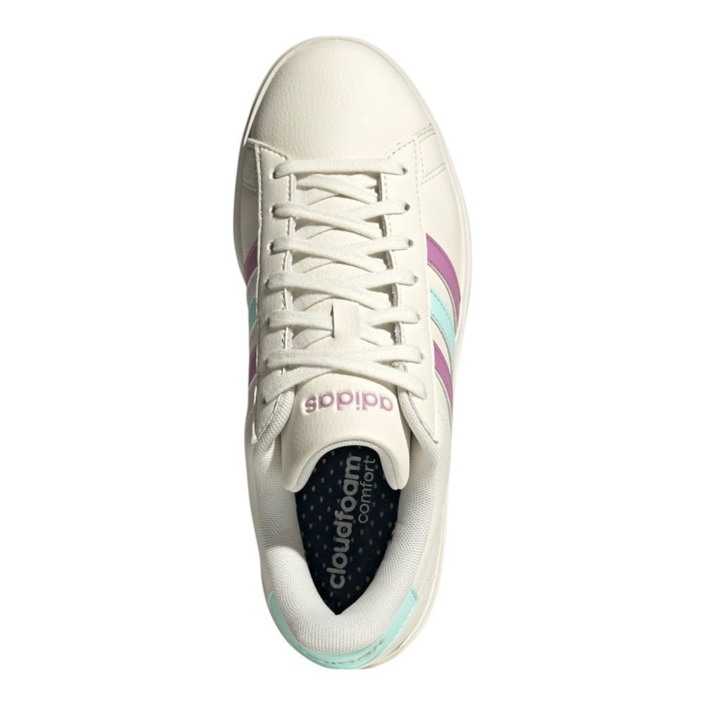Tênis Adidas Grand Court 2.0 Feminino Bege 5