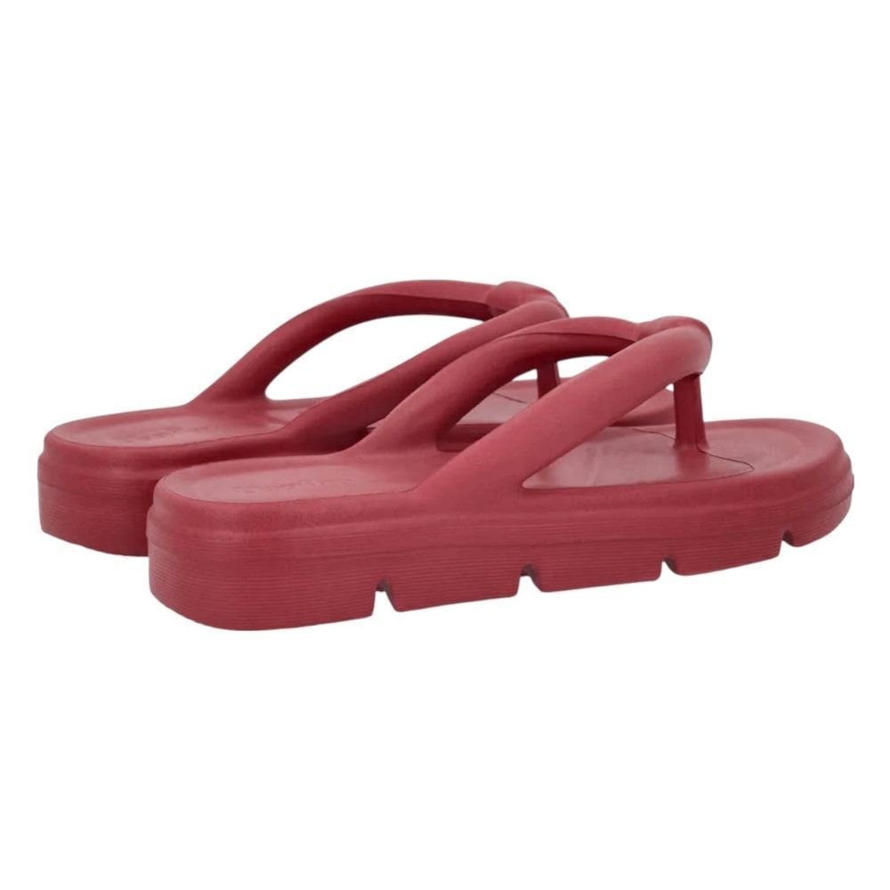 Chinelo Usaflex Poofy Plataforma Feminino Vermelho 3