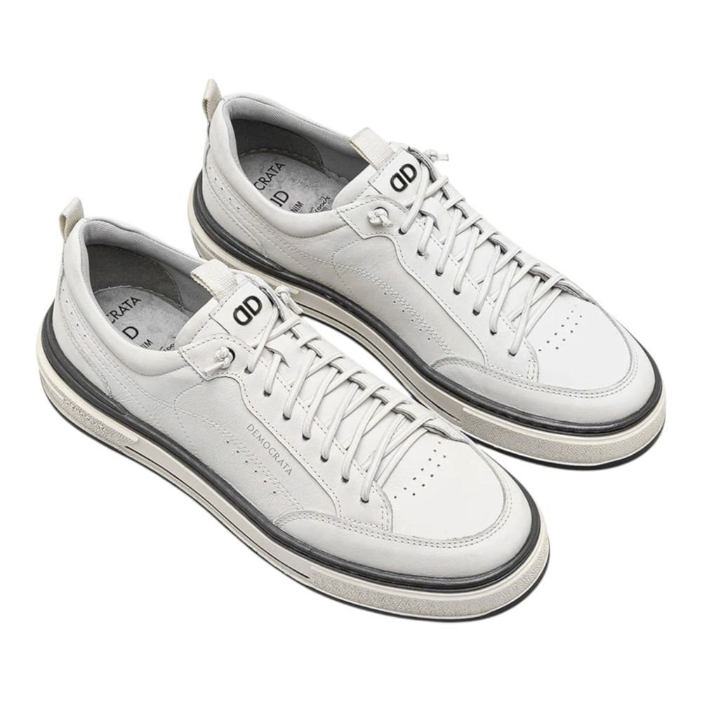 Sapatênis Democrata Denim Foster Masculino Branco 2