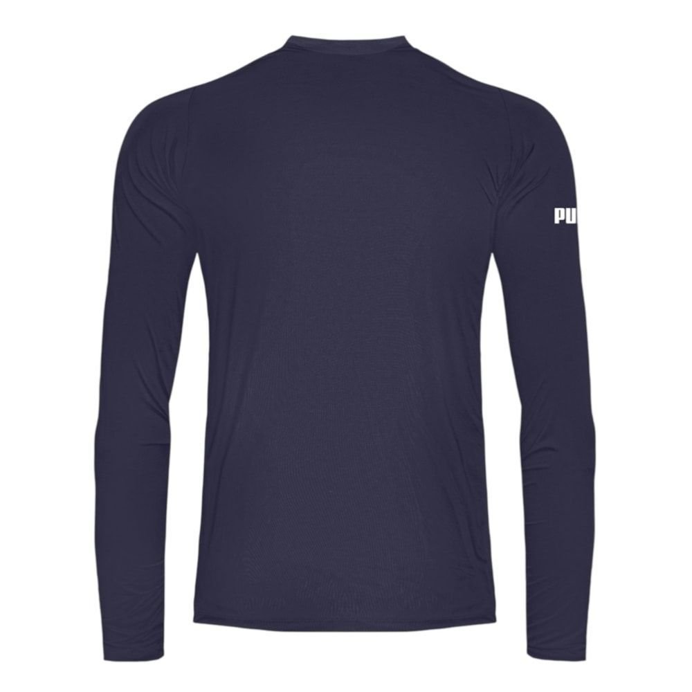 Camisa Térmica Puma UV50+ Manga Longa Masculina Azul 2