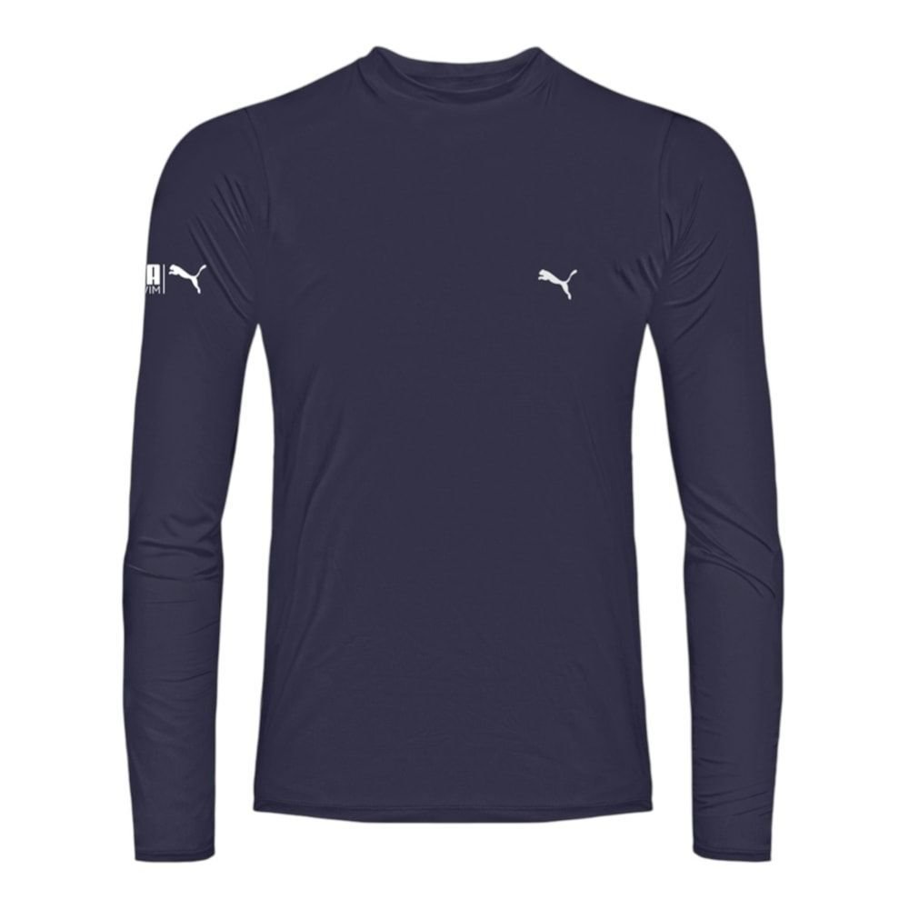 Camisa Térmica Puma UV50+ Manga Longa Masculina Azul 1
